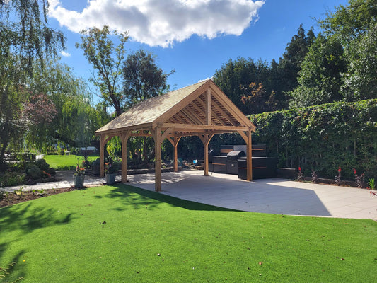 garden project, wooden shelter,landscaping