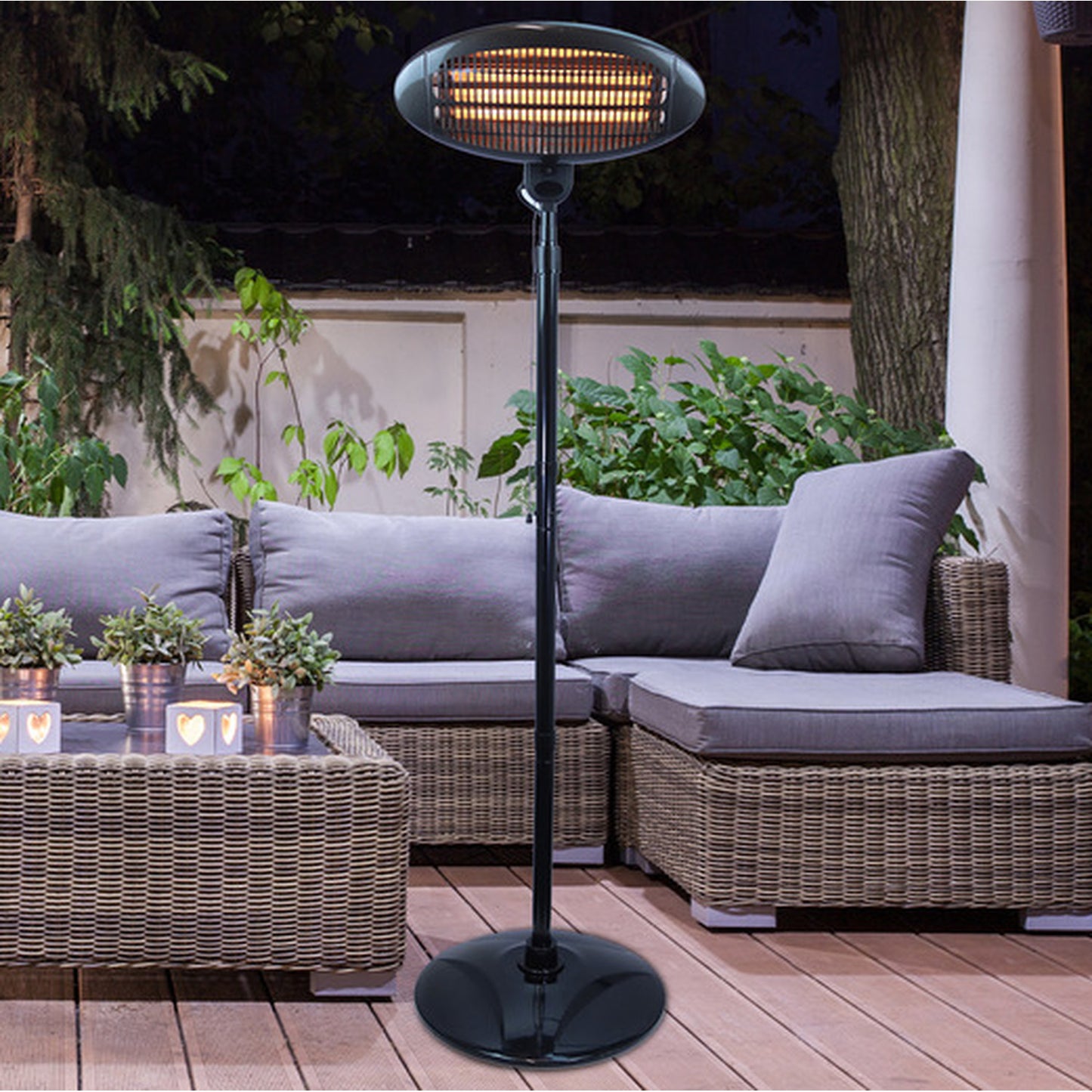 SUNBURY FREE-STANDING OUTDOOR INFRARED HEATER- 2000W