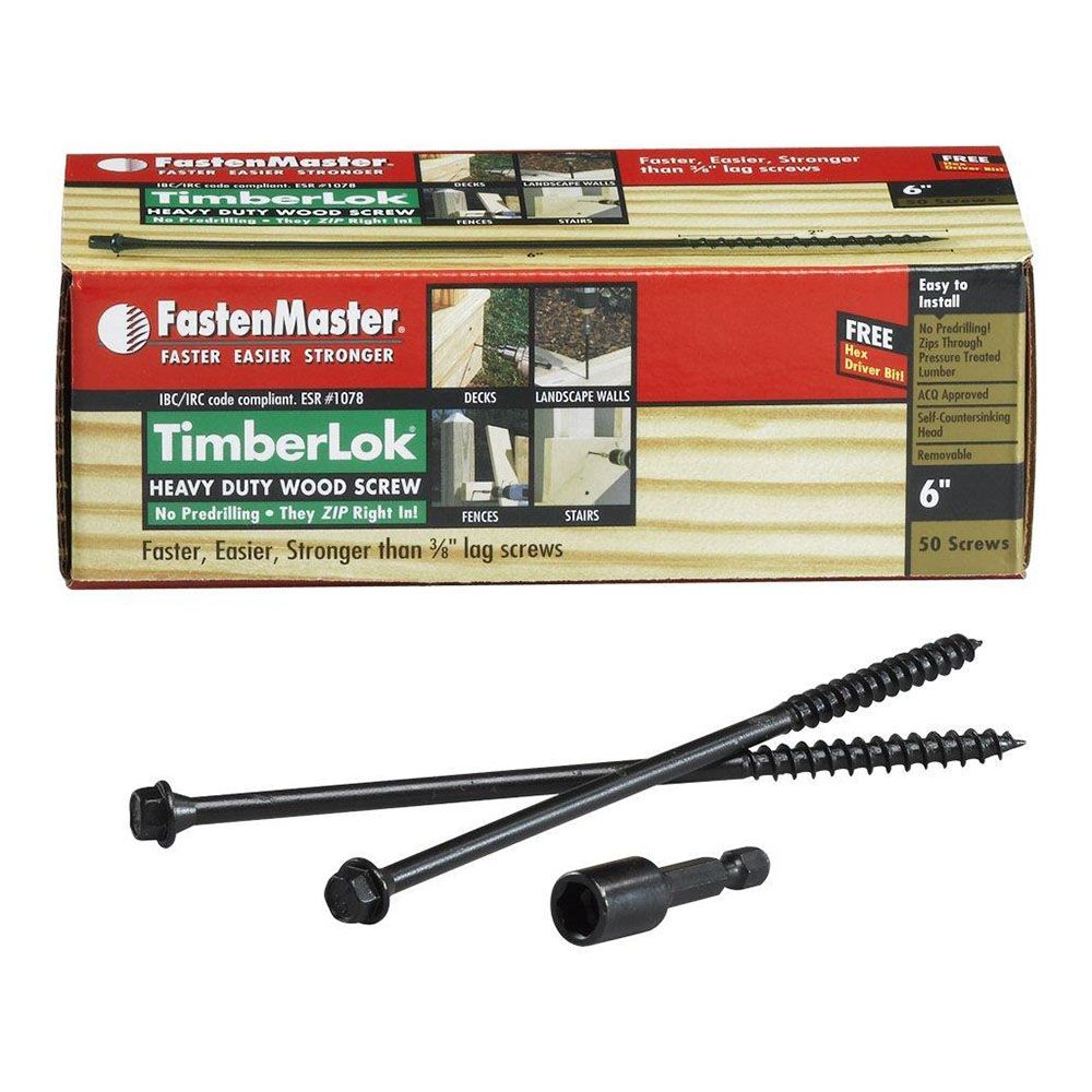 FASTENMASTER TIMBERLOK - 6.3mm diameter - various lengths and pack sizes