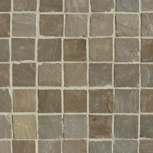 MIDDLETON WEATHERED SANDSTONE SETTS - 100 x 100mm