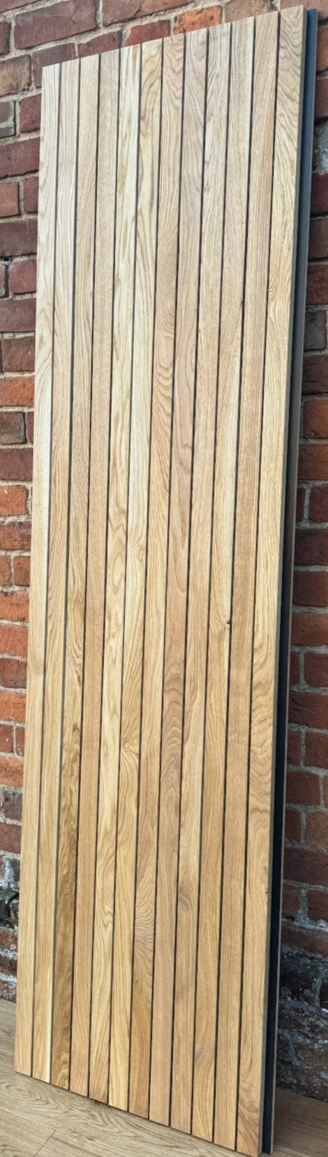 OAK INTERNAL WALL SLATTED PANELS – 600mm x 2400mm - SMOOTH FINISH