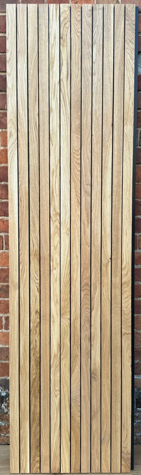OAK INTERNAL WALL SLATTED PANELS – 600mm x 2400mm - SMOOTH FINISH