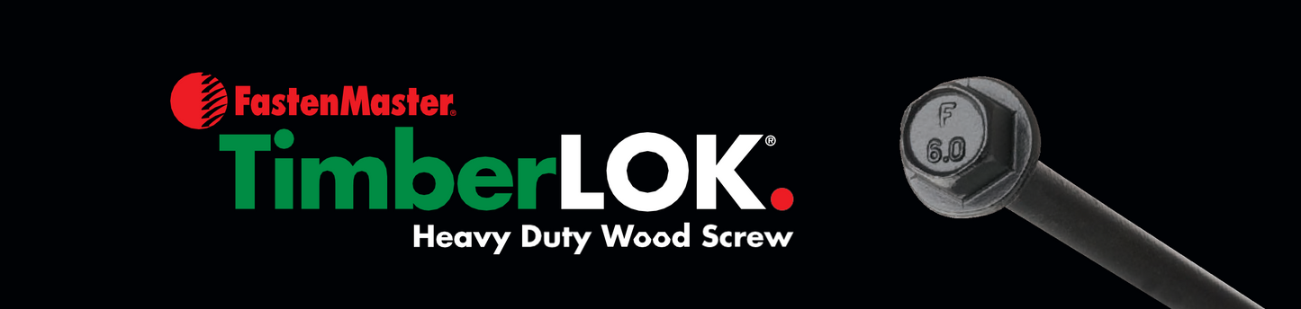 FASTENMASTER TIMBERLOK - 6.3mm diameter - various lengths and pack sizes
