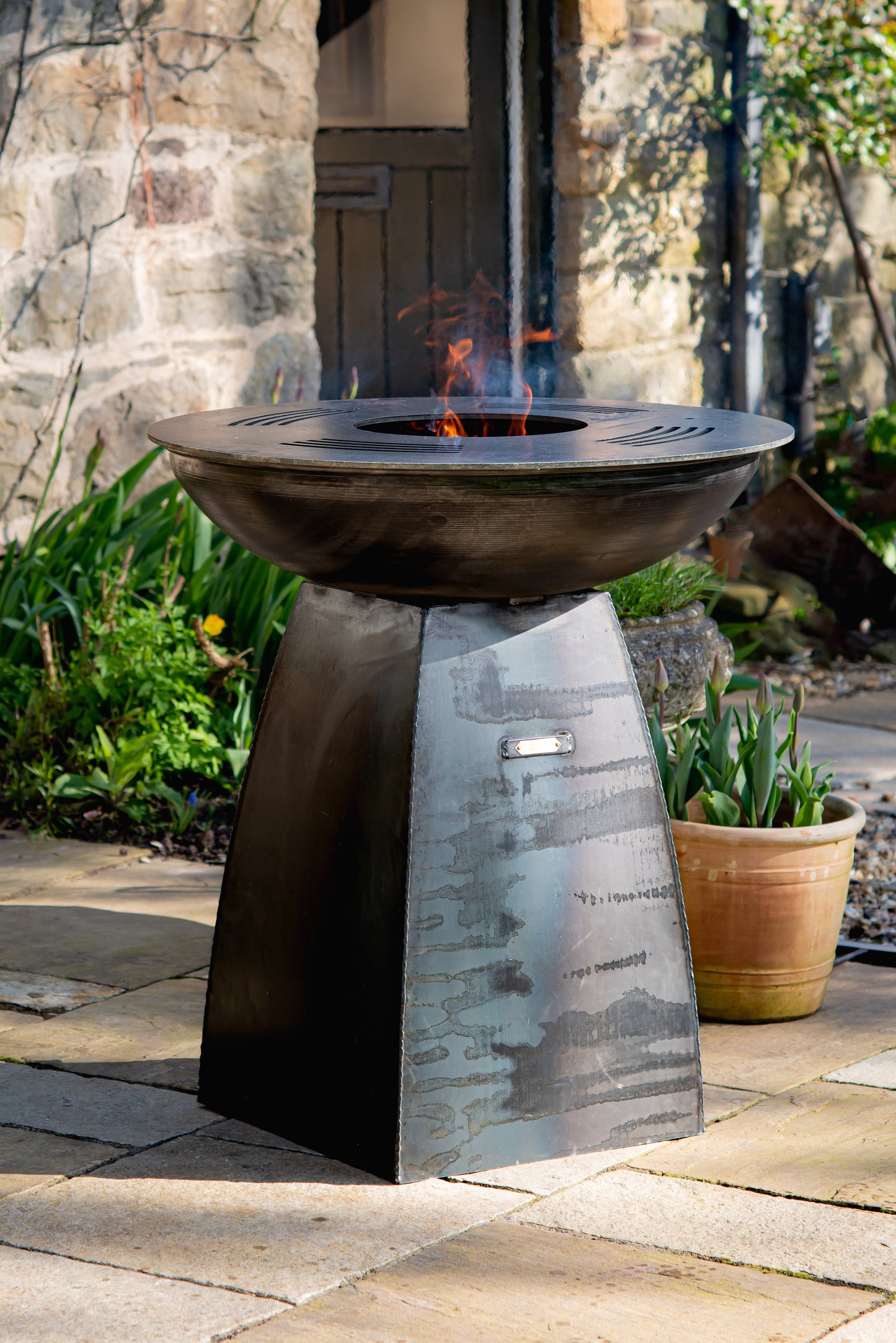 GRIDDLE RING FIREPIT/GRILL - Perfect for Outdoor Living & Plancha Cooking