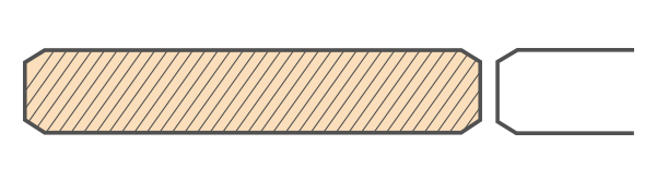 SIBERIAN LARCH DECKING BOARDS – SMOOTH 21 MM THICKNESS - A GRADE