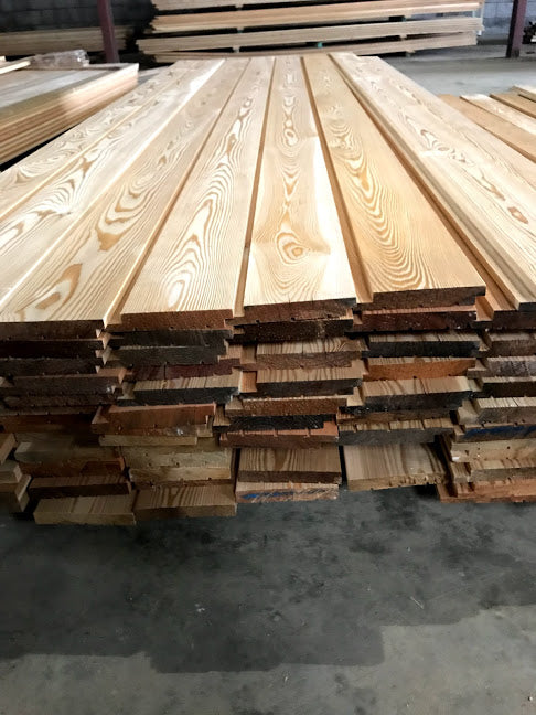 SIBERIAN LARCH CLADDING - SHADOW-GAP - A Grade
